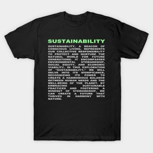 sustainability T-Shirt